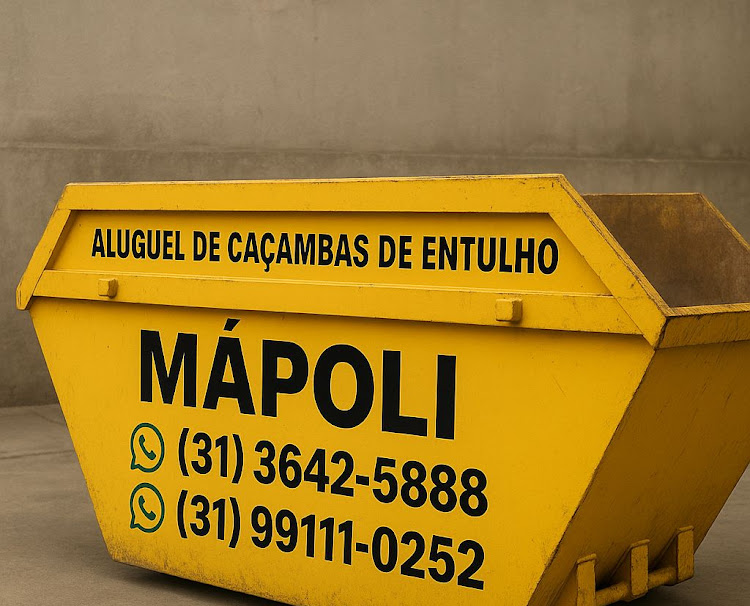 Caçamba para coleta de entulho